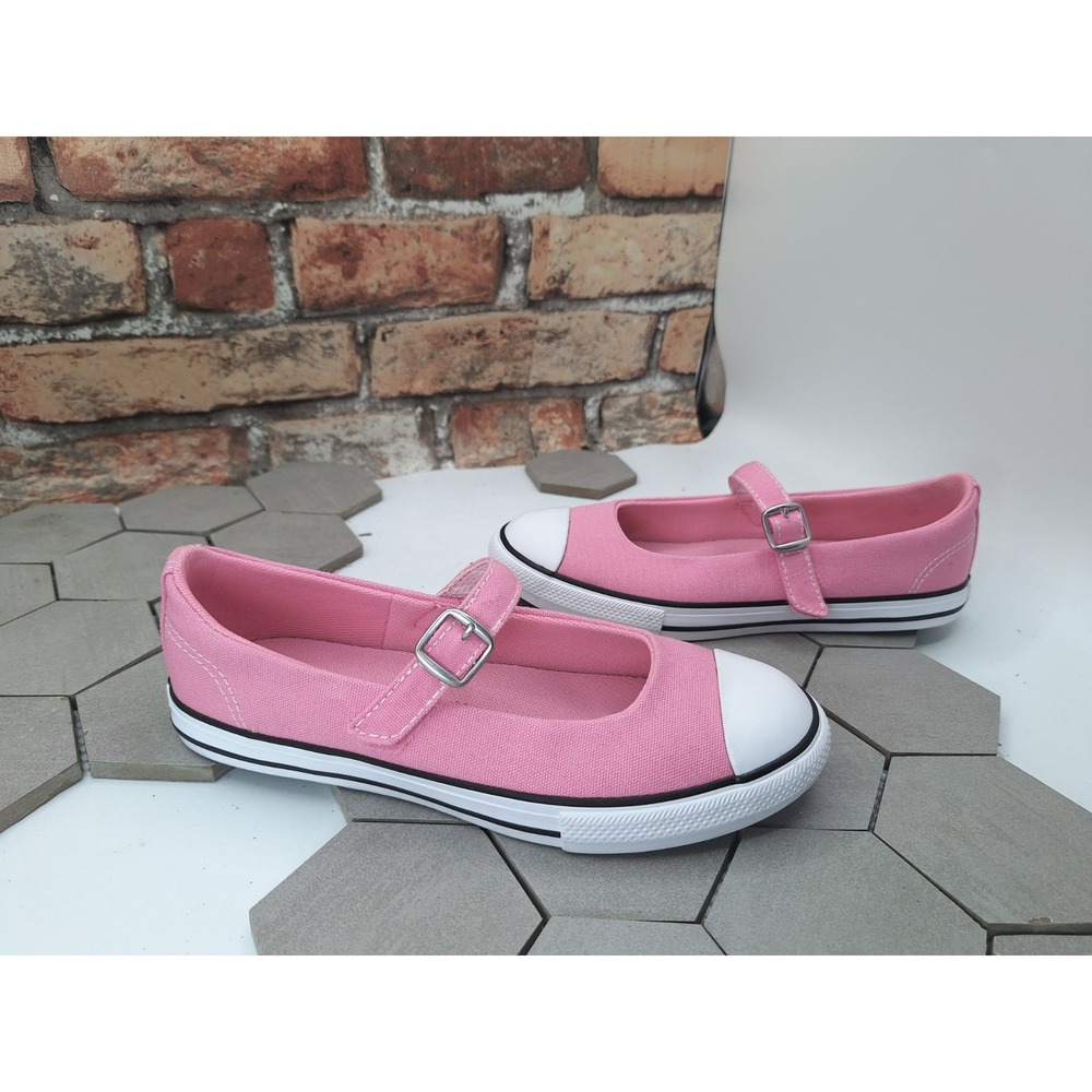 Converse Chuck Taylor All Star Dainty Mary Jane Pink White Youth 2Y Girls Gs 2